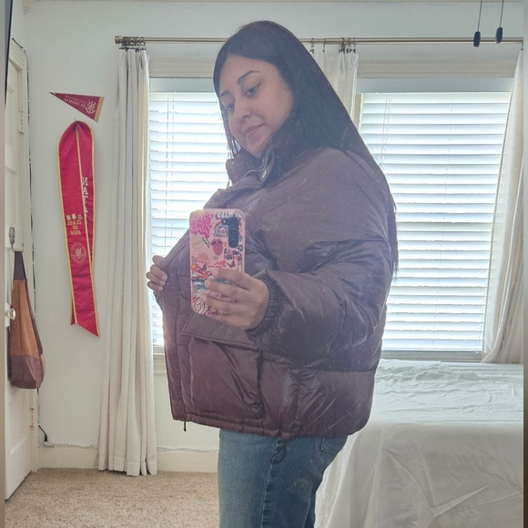 Abercrombie&Fitch Maroon wind resistance NWOT - Picture 5 of 11